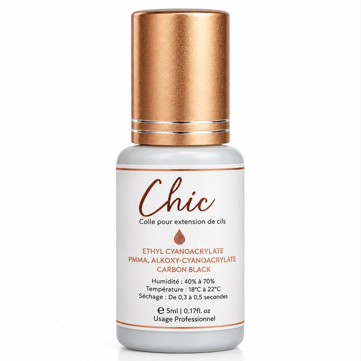 Cola chic - 0,3 à 0,5 segundos