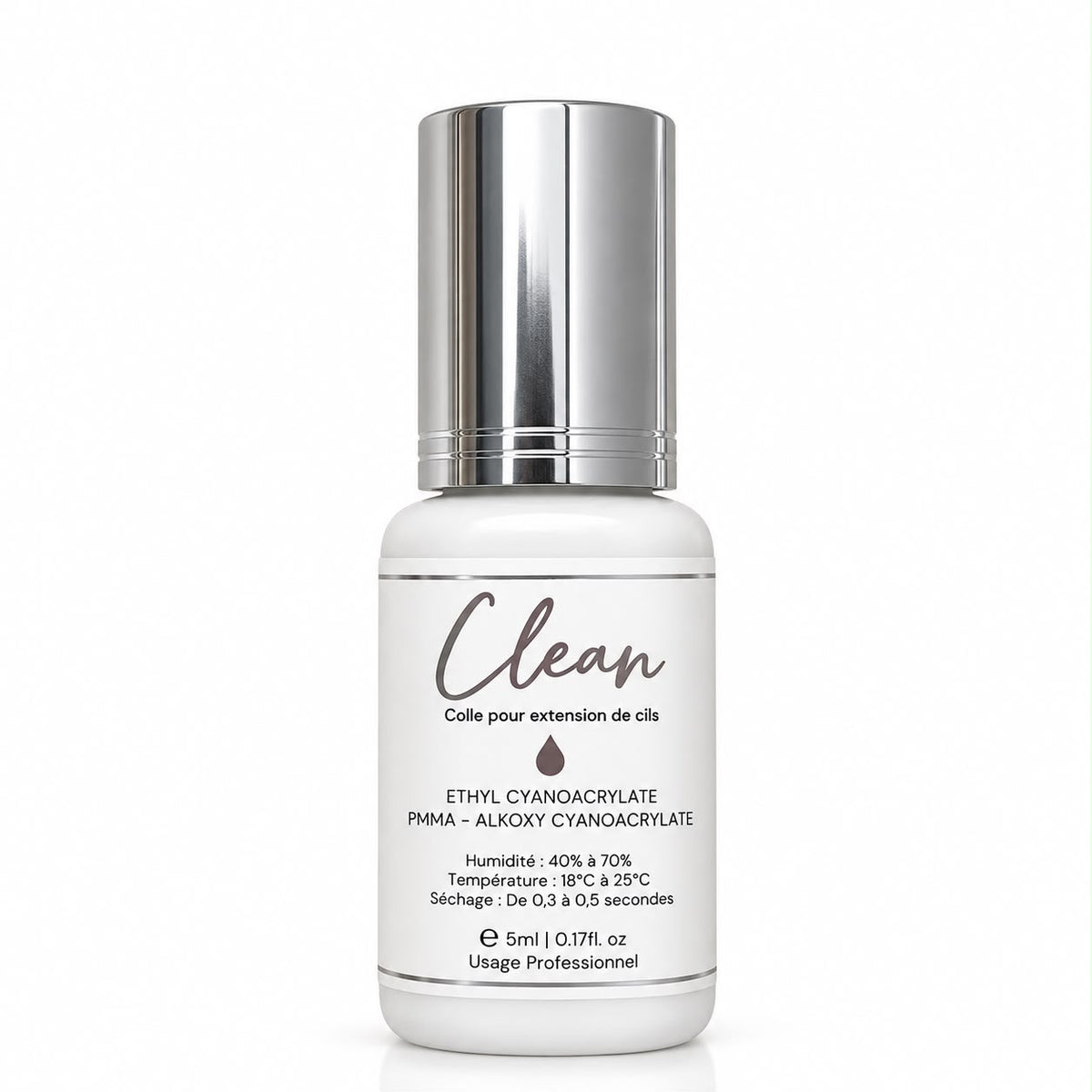 Cola clean (Transparente) 0.3 à 0.5 segundos