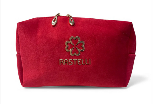 Bolsa de maquiagem em veludo